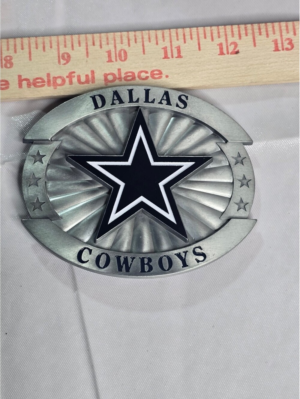 Dallas Cowboys Metal Belt Buckle with Official NFL Hologram